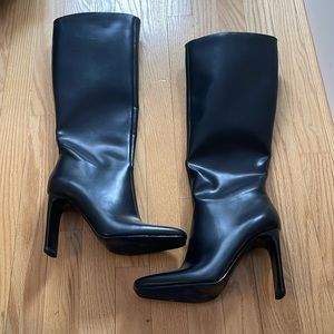 Black Knee High Boots